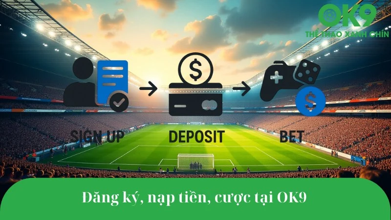 Hướng dẫn cách cá cược bóng đá qua mạng tại OK9.