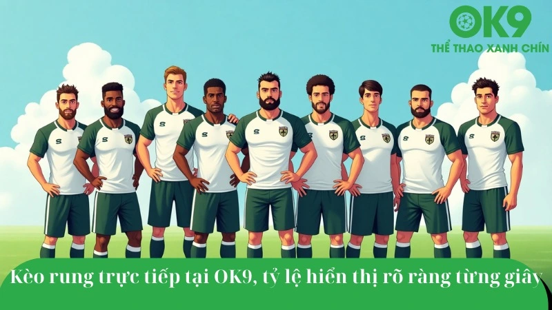 Giao diện kèo rung OK9 – tỷ lệ live từng giây, hiển thị dễ đọc