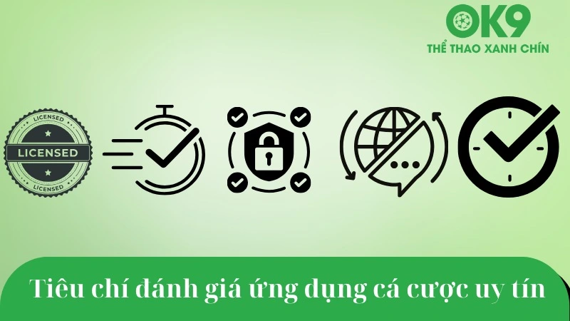Tiêu chí đánh giá app cá cược thể thao uy tín